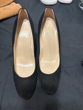 Black Suede Women's Pumps - Classic Elegant Heel